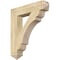 Ekena Millwork Olympic Arts & Crafts Rough Sawn Bracket, Douglas Fir, 6"W x 32"D x 36"H BKT06X32X36OLY03RDF - alternate 1